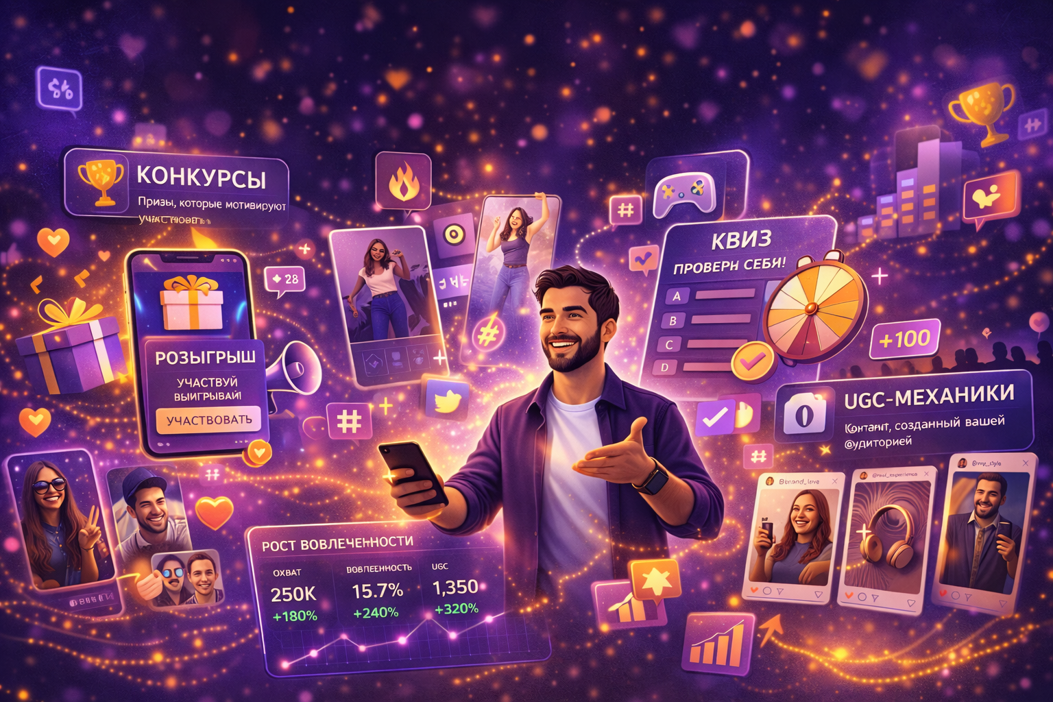 Нестандартные механики вовлечения в SMM: конкурсы, челленджи и UGC как драйвер роста бизнеса